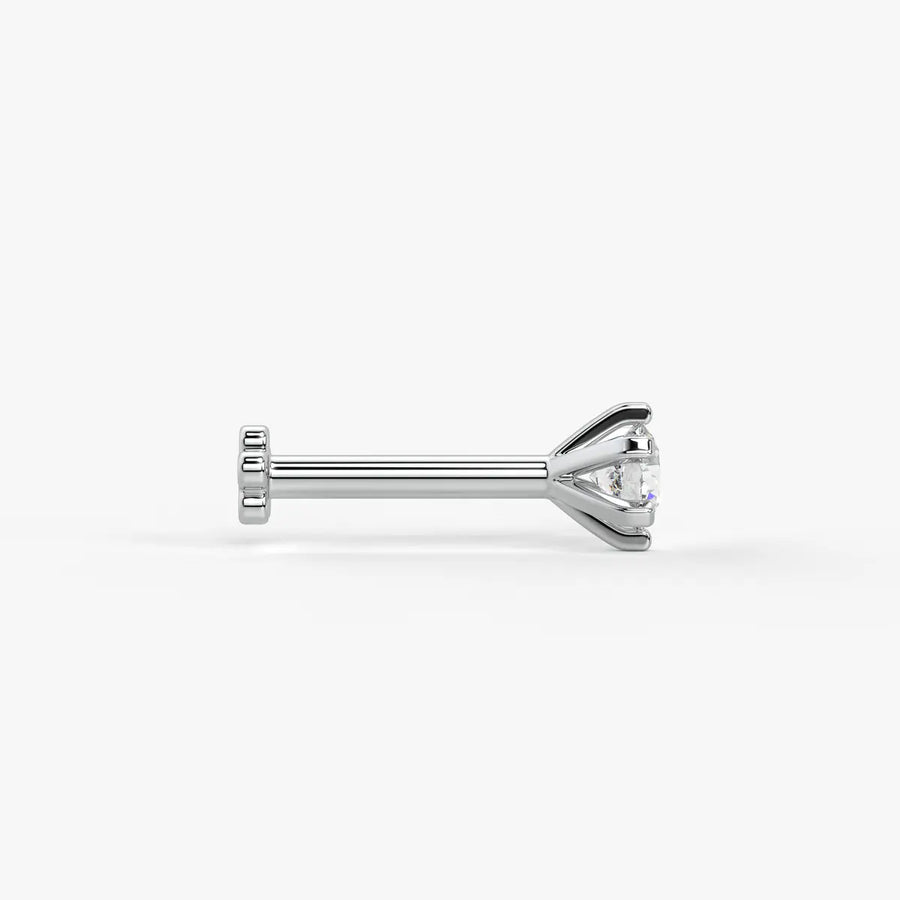 Classic Solitaire Stud Nose Pin