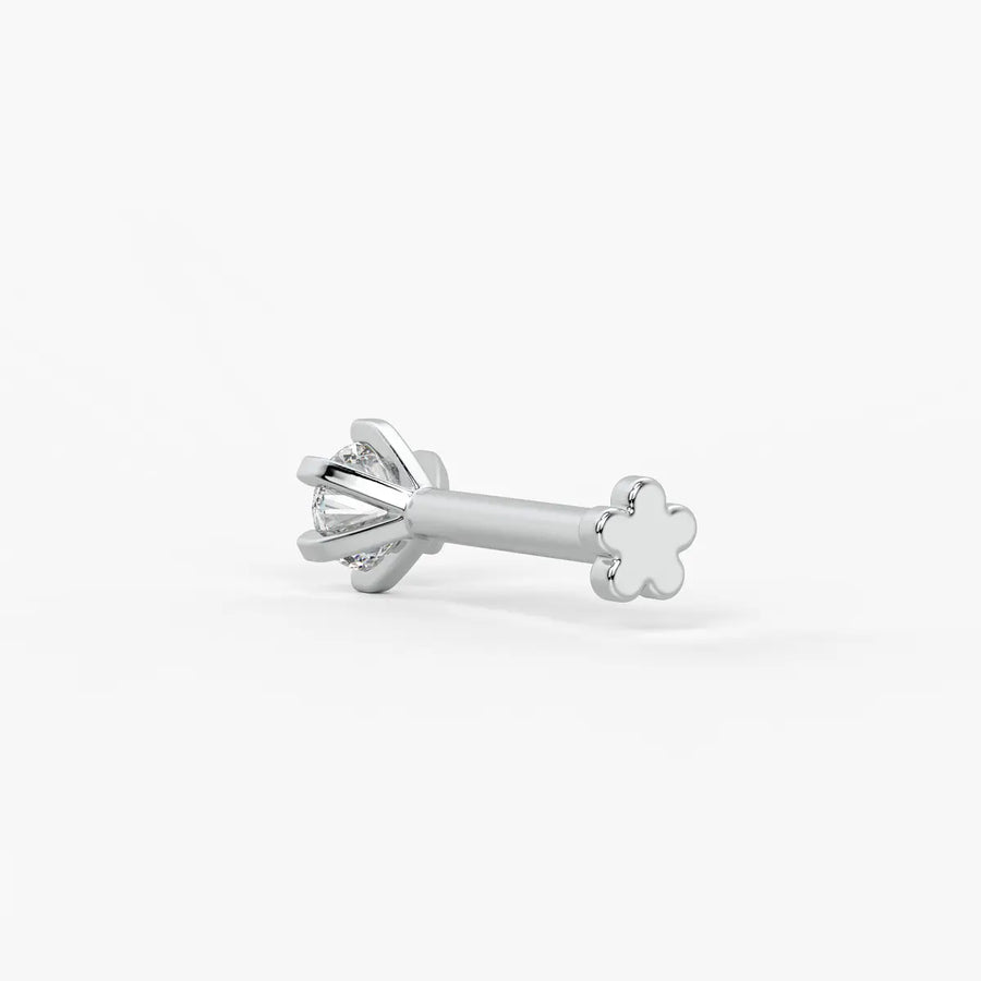 Classic Solitaire Stud Nose Pin