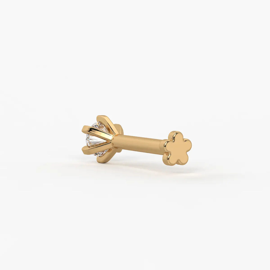 Classic Solitaire Stud Nose Pin
