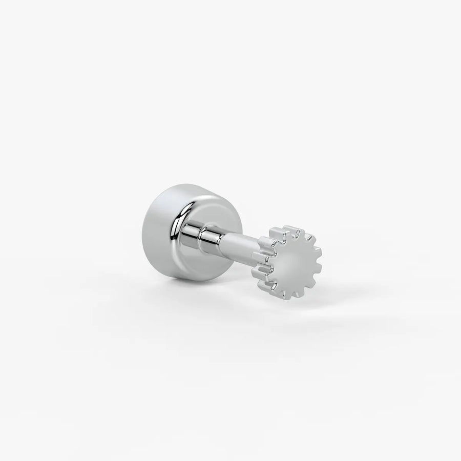 Classic Bezel Solitaire Stud Nose Pin