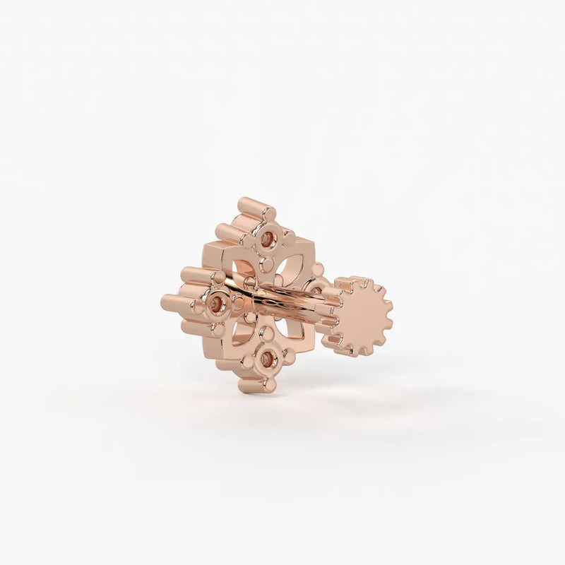 Floral Cluster Stud Nose Pin