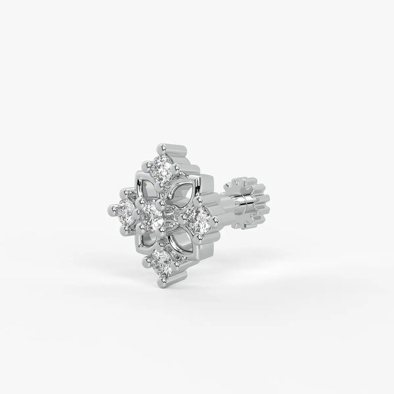 Floral Cluster Stud Nose Pin