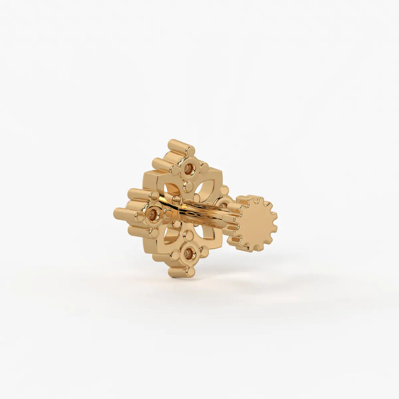 Floral Cluster Stud Nose Pin