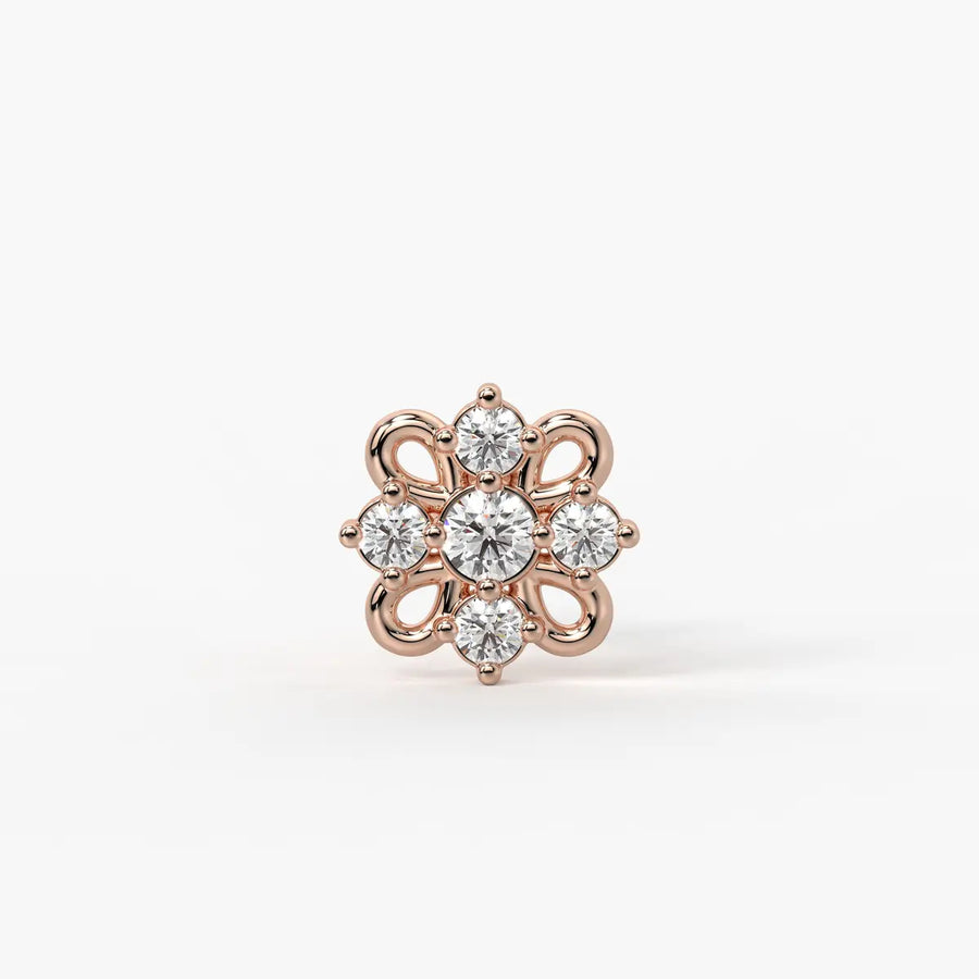 Petal Bloom Stud Nose Pin