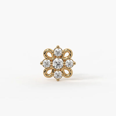 Petal Bloom Stud Nose Pin