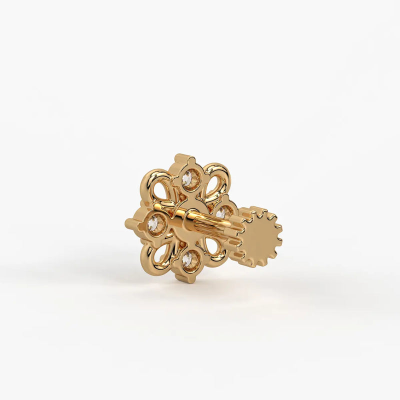 Petal Bloom Stud Nose Pin