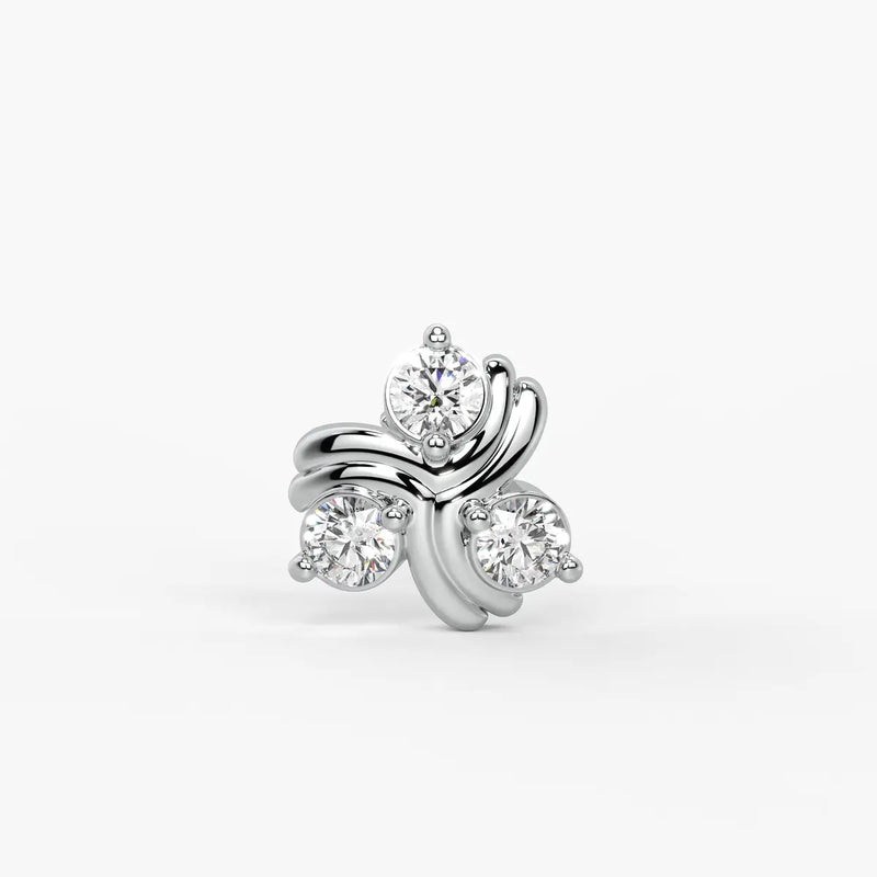Trinity Spark Stud Nose Pin