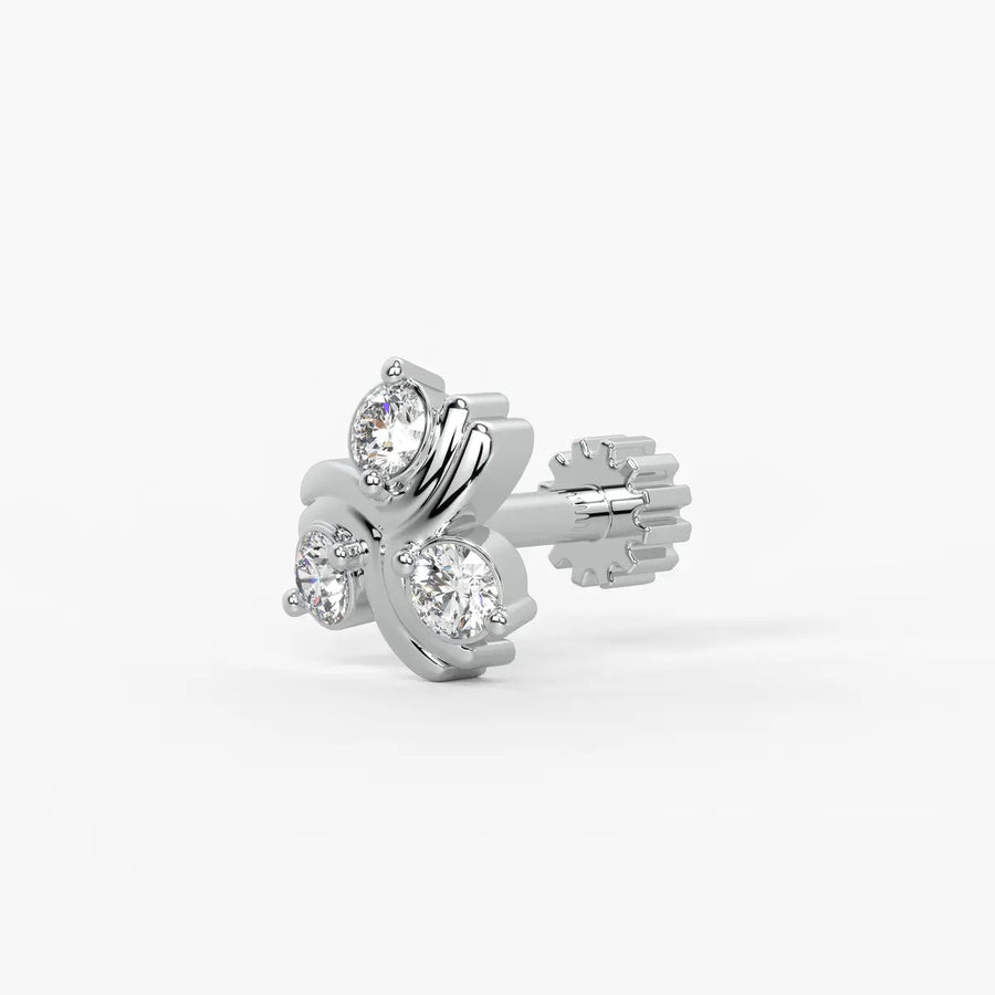 Trinity Spark Stud Nose Pin