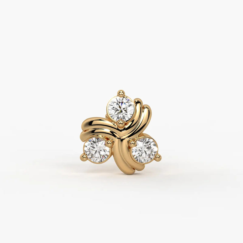 Trinity Spark Stud Nose Pin
