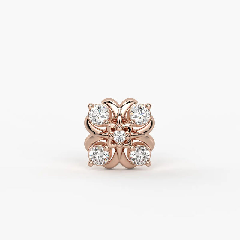 Floral Cluster Nose Pin