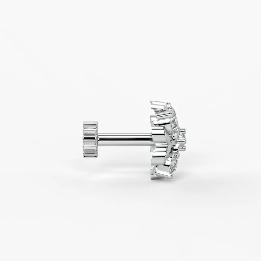 Floral Cluster Nose Pin