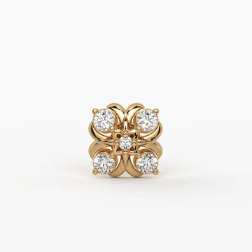 Floral Cluster Nose Pin