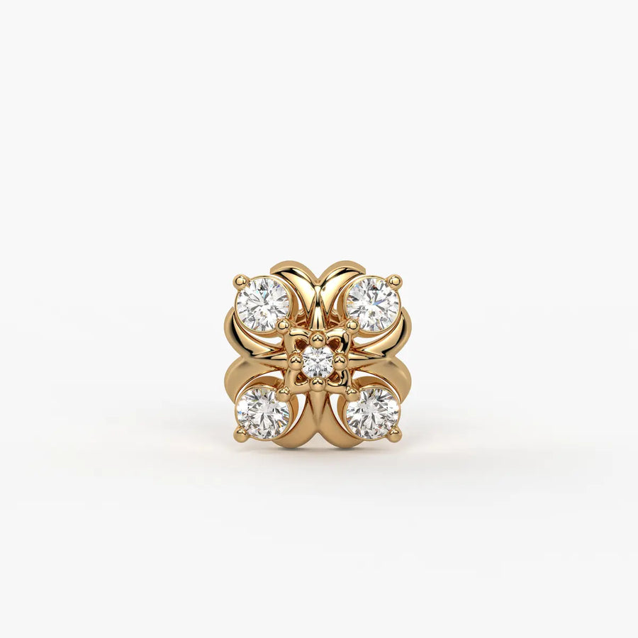 Floral Cluster Nose Pin