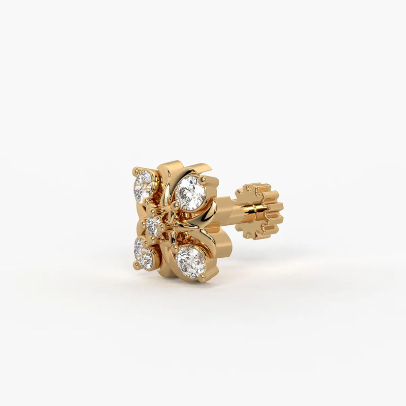 Floral Cluster Nose Pin