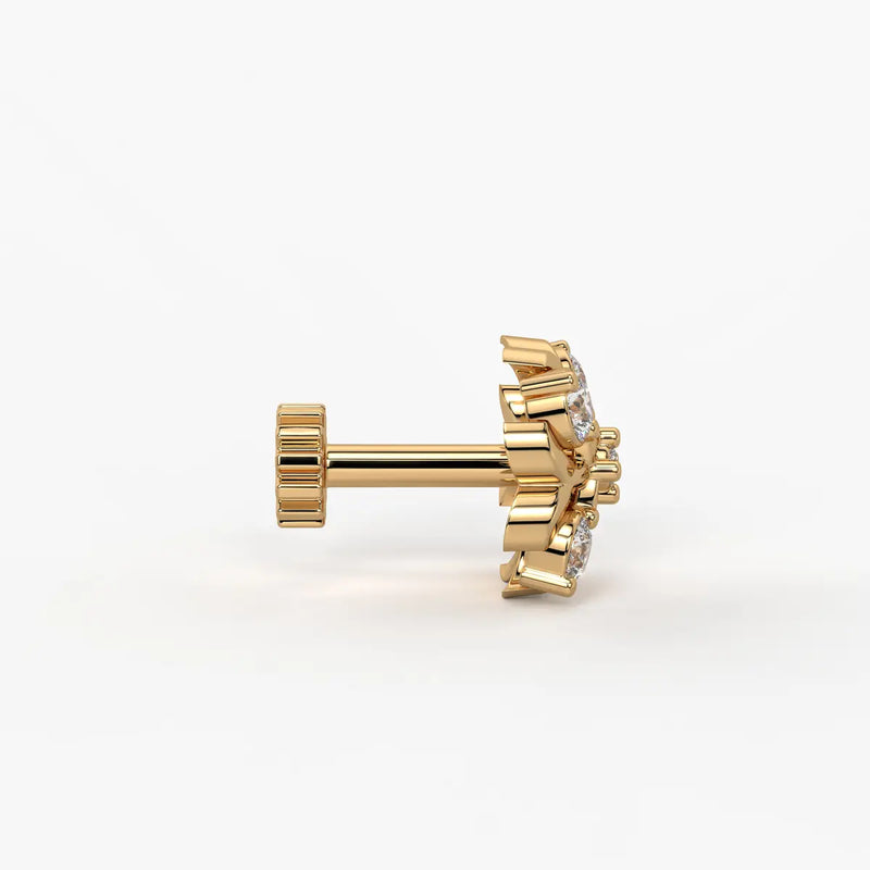 Floral Cluster Nose Pin