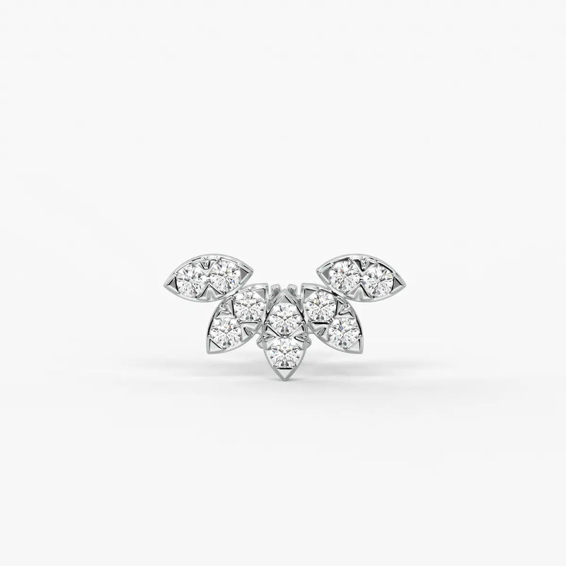 Petal Cluster Screw Nose Pin