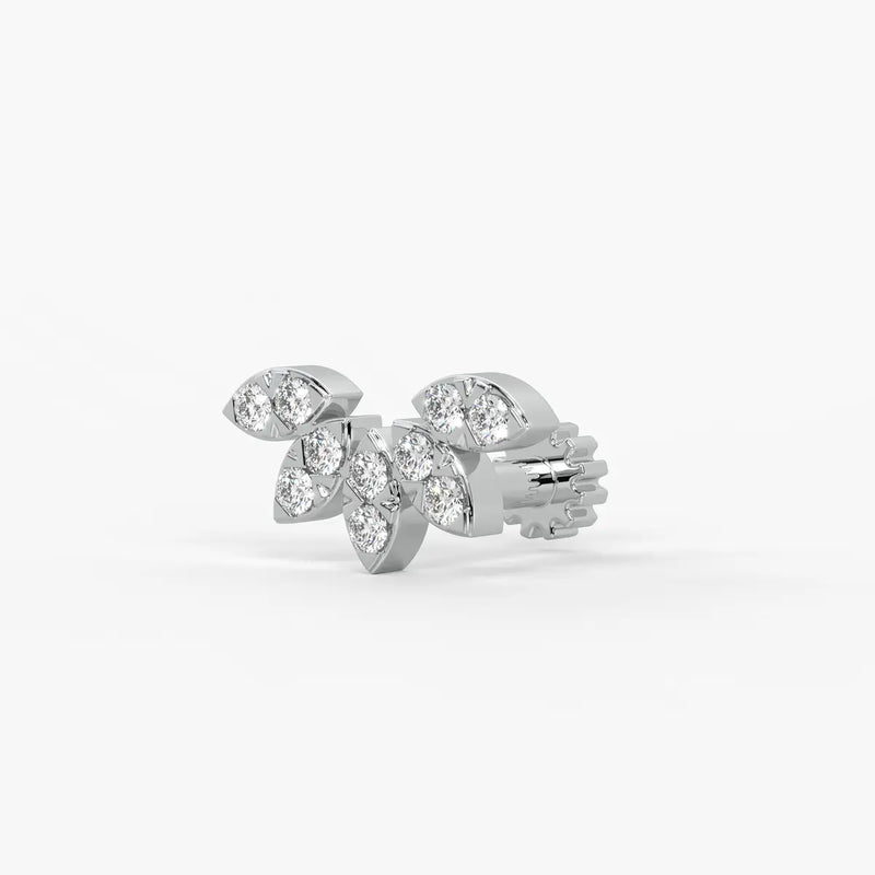 Petal Cluster Screw Nose Pin
