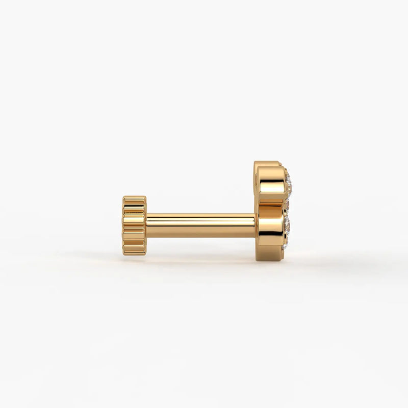 Petal Cluster Screw Nose Pin