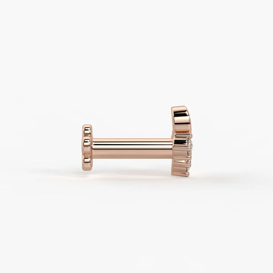 Infinity Twist Cluster Nose Pin