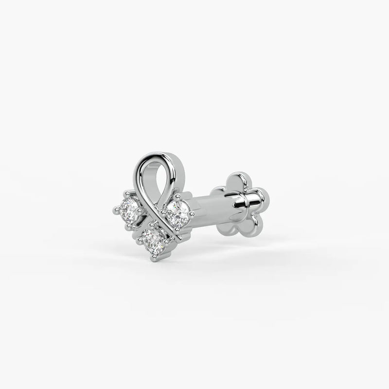Infinity Twist Cluster Nose Pin