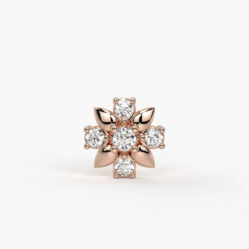 Petal Bloom Cluster Nose Pin