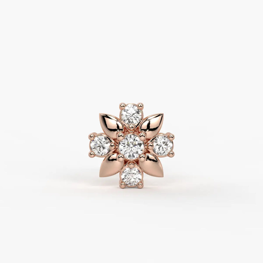 Petal Bloom Cluster Nose Pin