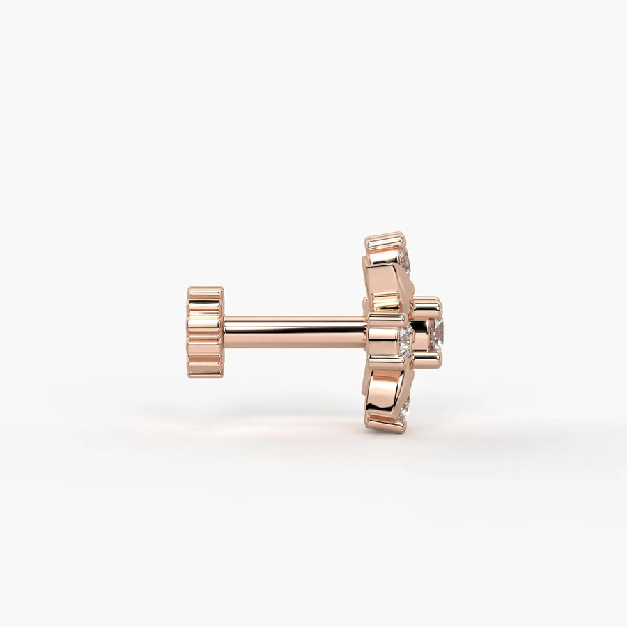 Petal Bloom Cluster Nose Pin
