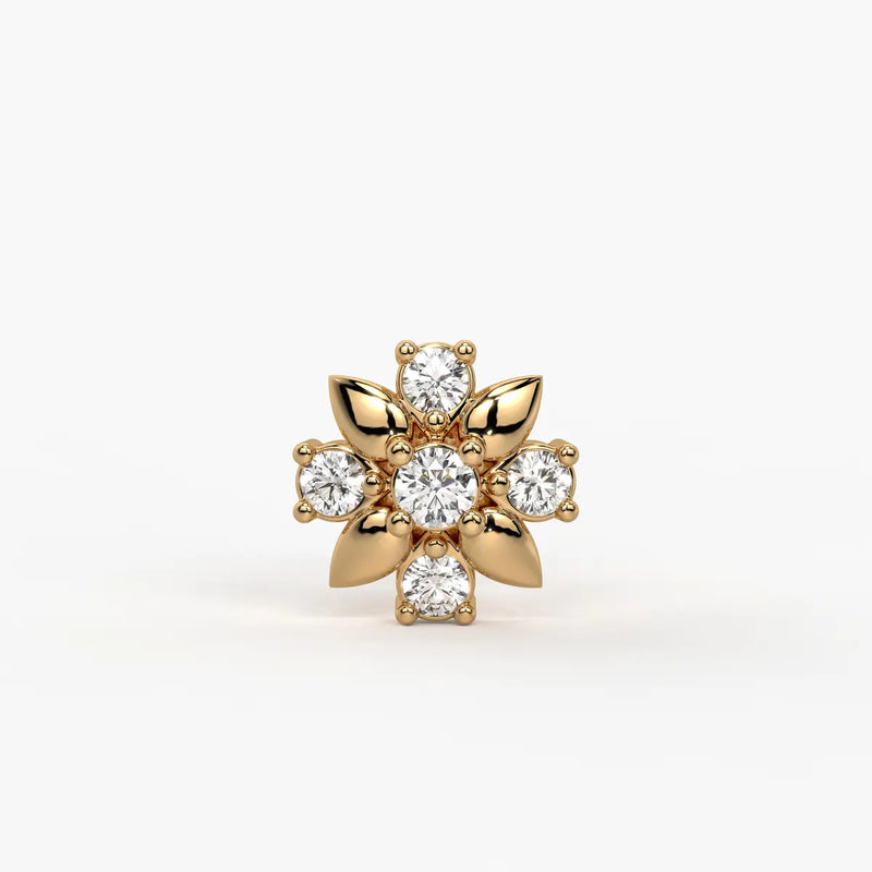 Petal Bloom Cluster Nose Pin