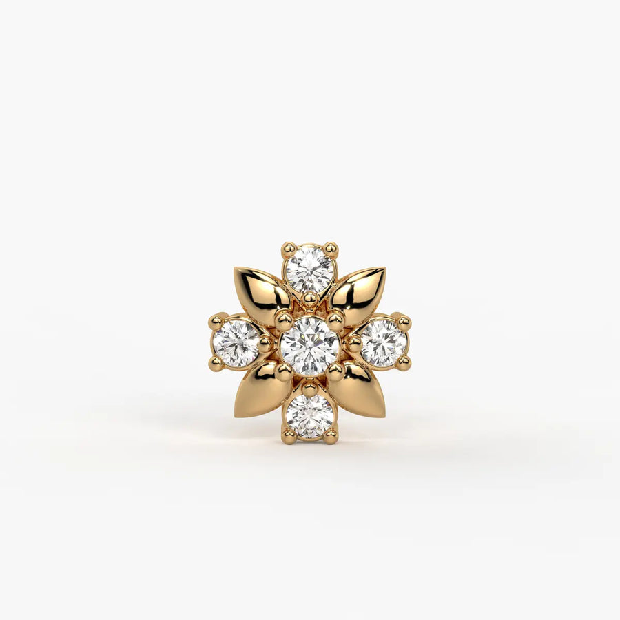 Petal Bloom Cluster Nose Pin