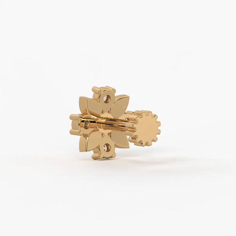 Petal Bloom Cluster Nose Pin