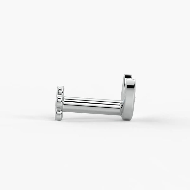 Crescent Curve Diamond Nose Pin