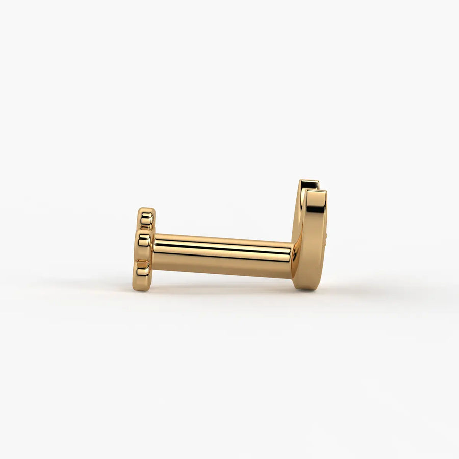 Crescent Curve Diamond Nose Pin