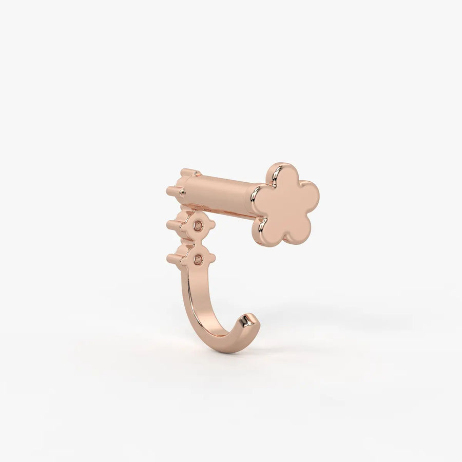 Triple Curve Stud Nose Pin