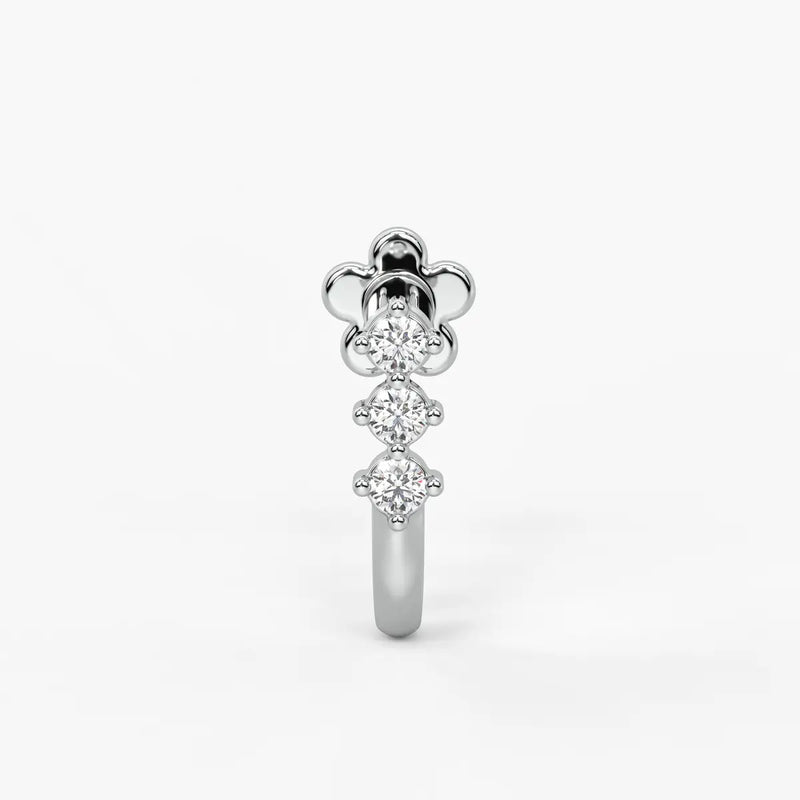 Triple Curve Stud Nose Pin