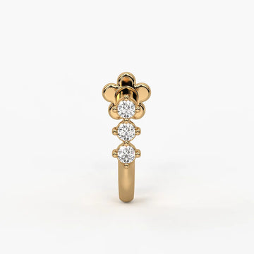 Triple Curve Stud Nose Pin