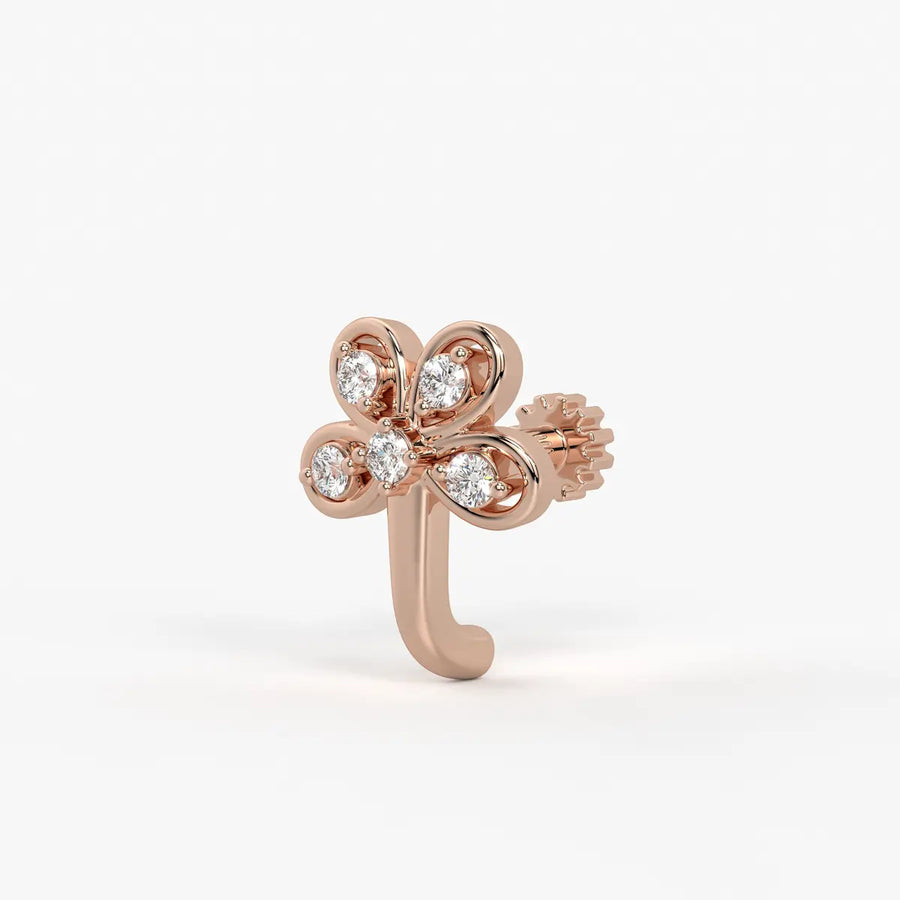 Floral Cluster Nose Pin Stud