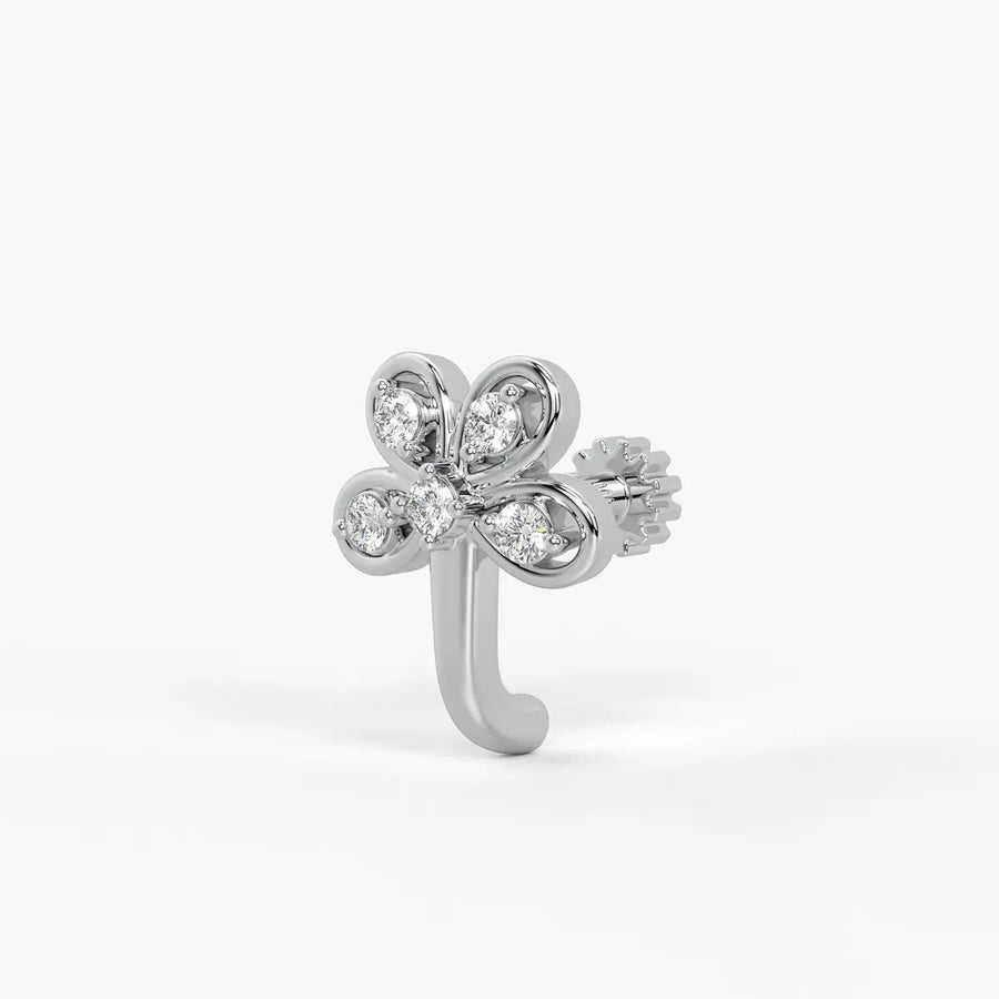 Floral Cluster Nose Pin Stud