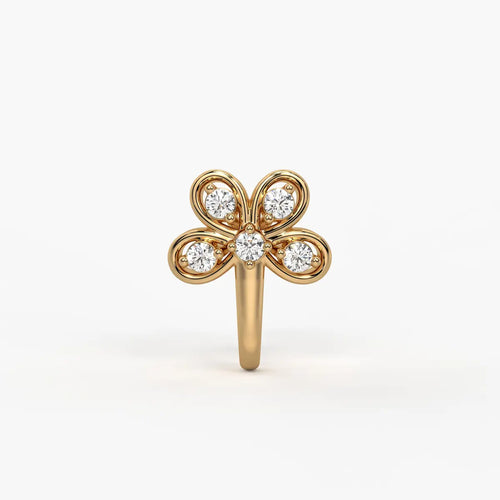 Floral Cluster Nose Pin Stud