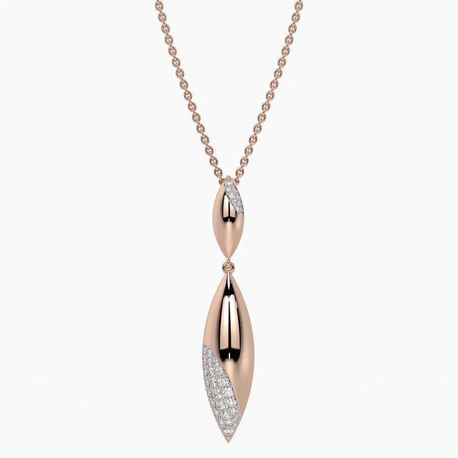 Modern Leaf Drop Pendant