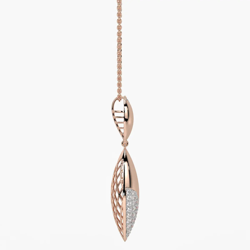 Modern Leaf Drop Pendant