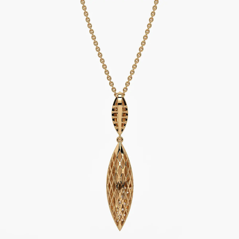 Modern Leaf Drop Pendant