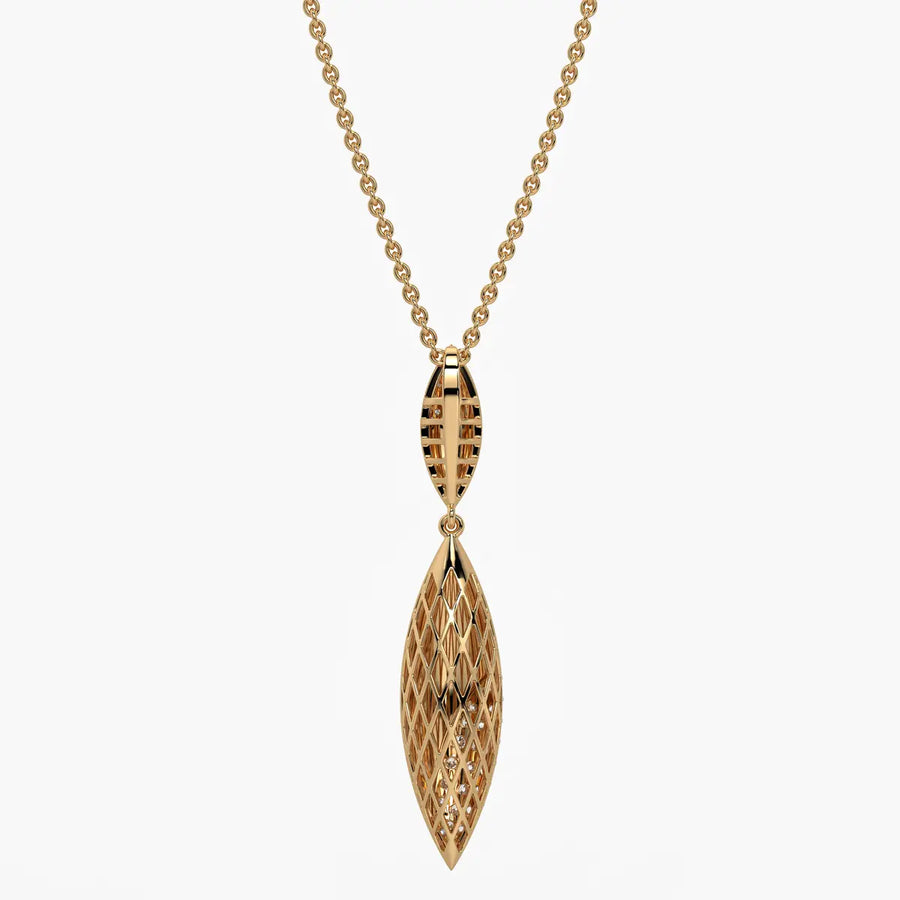 Modern Leaf Drop Pendant