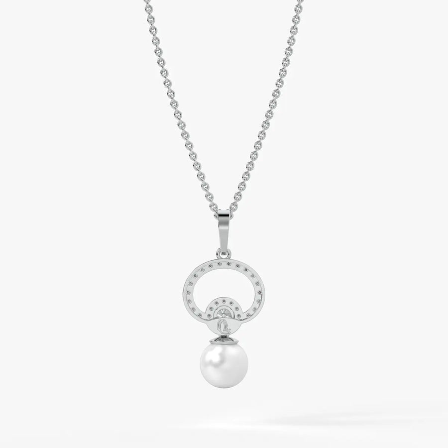 Halo Circle Drop Pendant