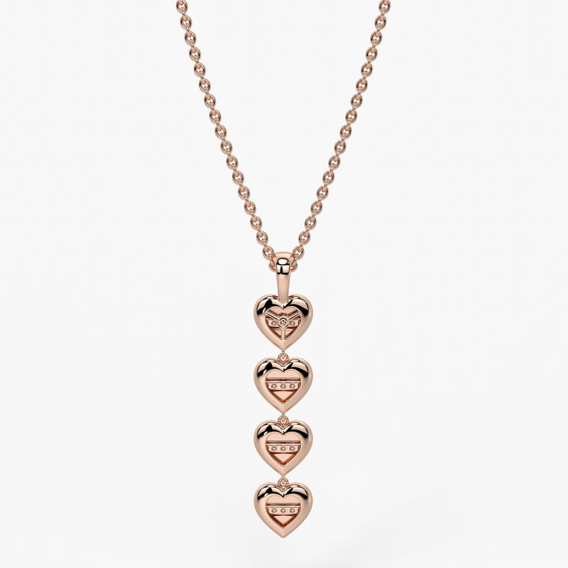 Multi Heart Diamond Pendant