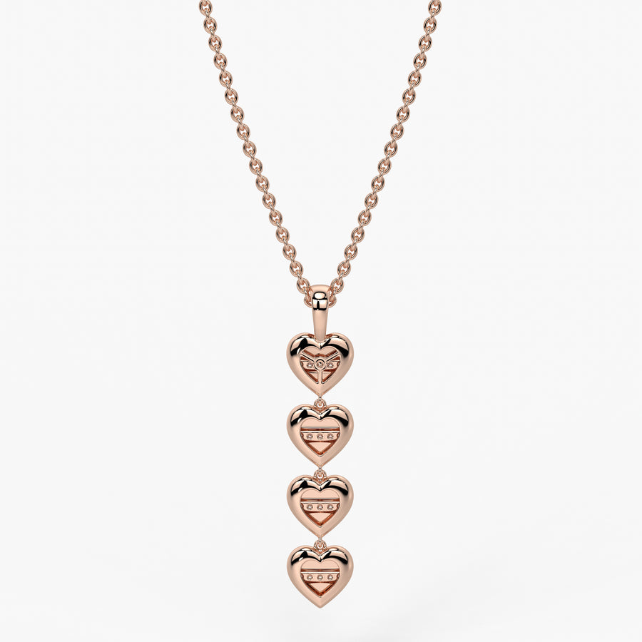 Multi Heart Diamond Pendant