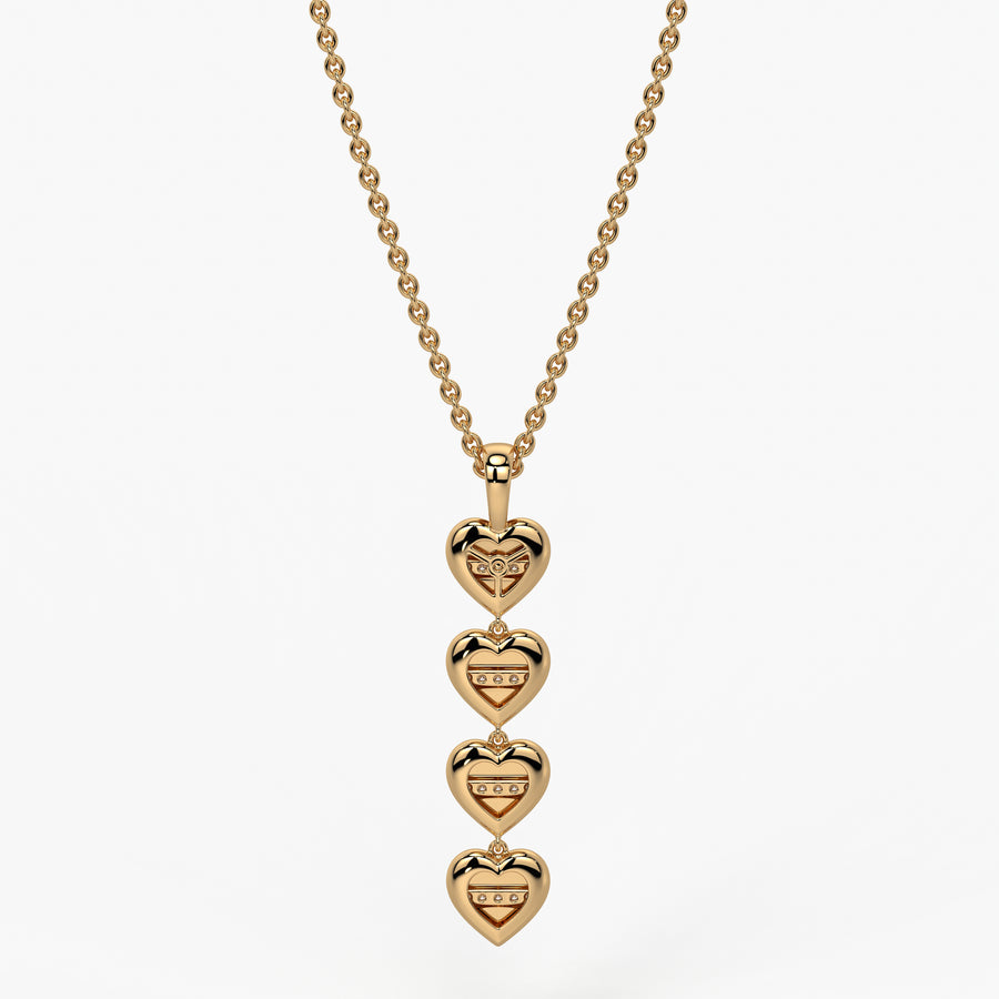 Multi Heart Diamond Pendant