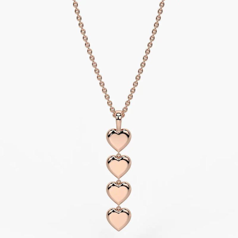 Stacked Heart Pendant
