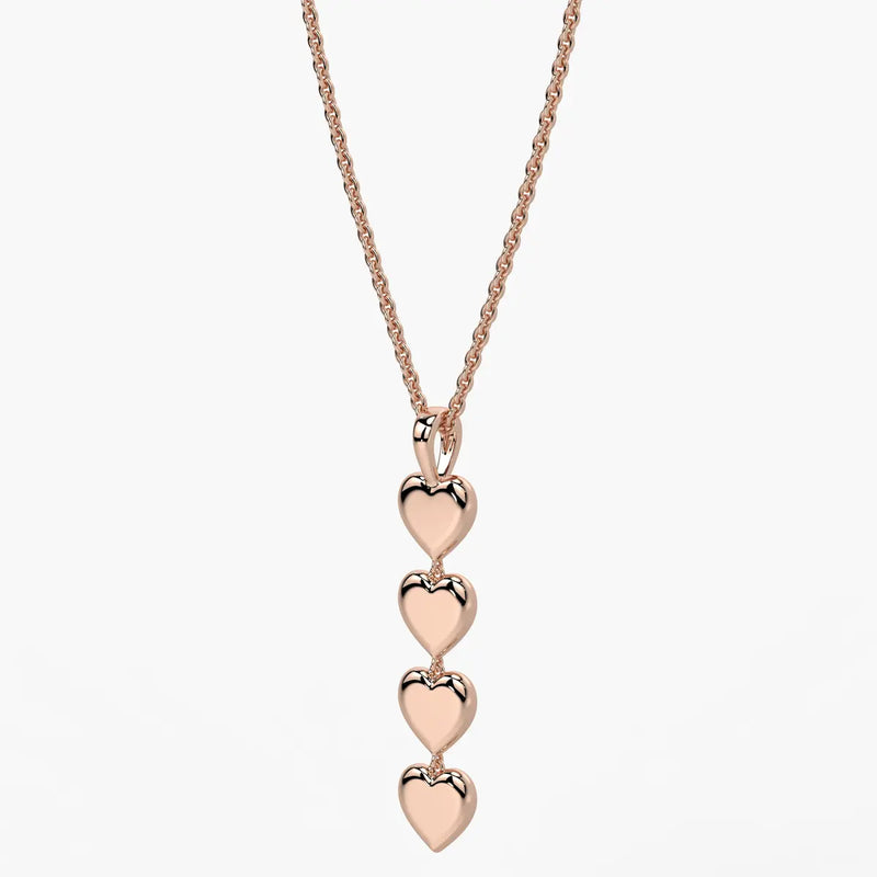 Stacked Heart Pendant