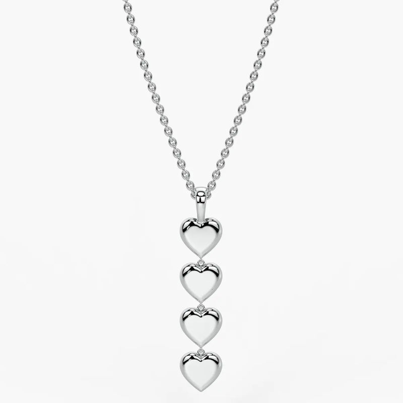 Stacked Heart Pendant