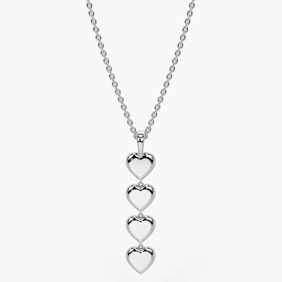 Stacked Heart Pendant